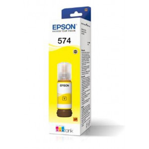 Botella de tinta amarilla...