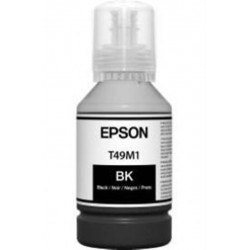 Botella de tinta negra...