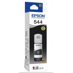 Botella de tinta negra...